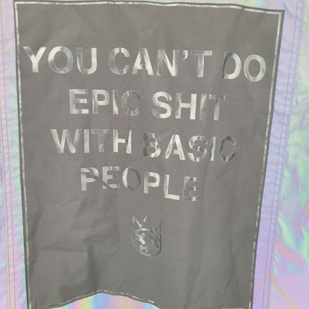 Cult Of‎ Individuality Reversible Type II Denim Jacket Oil Slick Iridescent XL - Picture 11 of 16